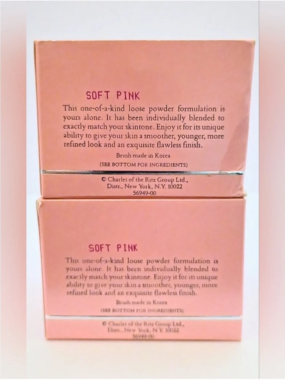Charles of the Ritz custom blended powder- soft pink set of 2 (85)